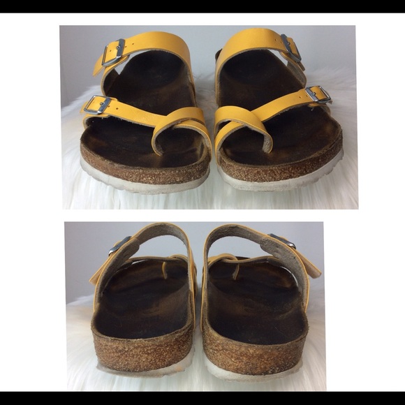 Birkenstock Mayari Birko-flor Sandals Yellow 10 - Picture 6 of 8